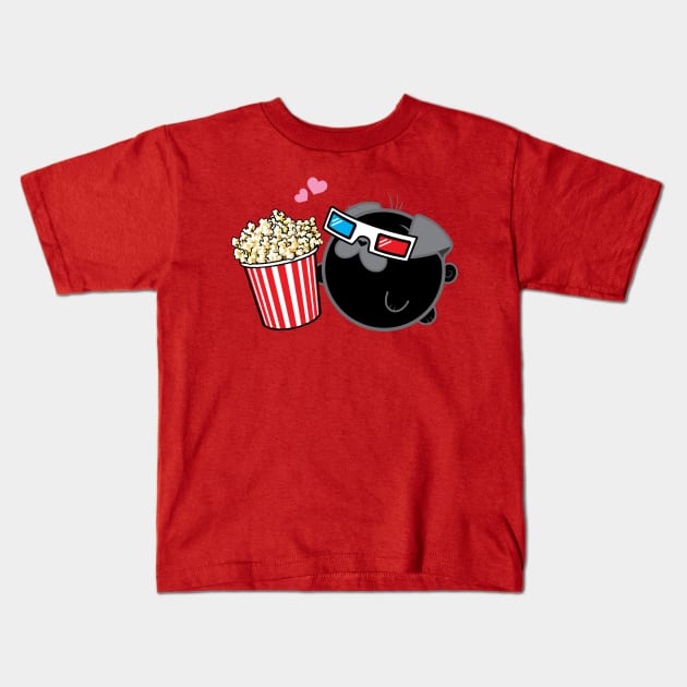 Poopy - 3D Glasses Kids T-Shirt by Poopy_And_Doopy